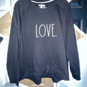 Rae Dunn Love crew neck sweatshirt